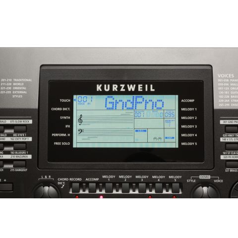Kurzweil KP-200 con Sensibilidad