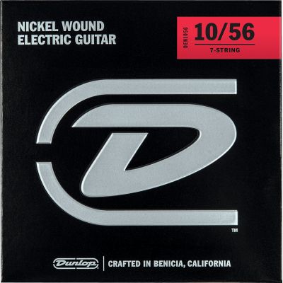 DUNLOP Juego de cuerdas Eléctrica Nickel 10-56 - 7 cuerdas