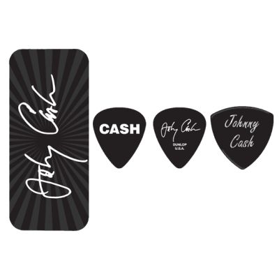 DUNLOP Caja de 6 púas Johnny Cash Signature