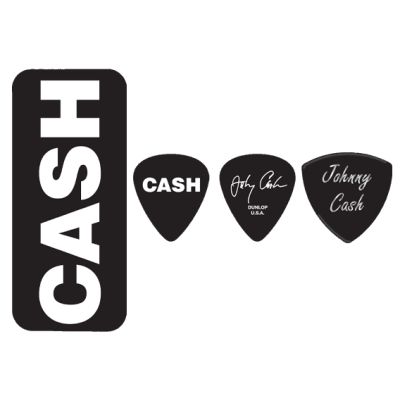 DUNLOP Caja de 6 púas Johnny Cash - Bold