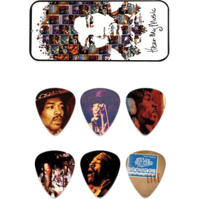 DUNLOP Caja de 6 púas Jimi Hendrix - Hear My Music