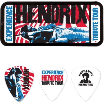 DUNLOP Caja de 6 púas Jimi Hendrix -Tribute Tour