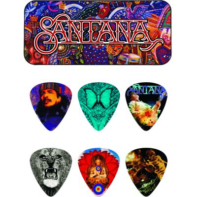 DUNLOP Caja de 6 púas Santana - Medium