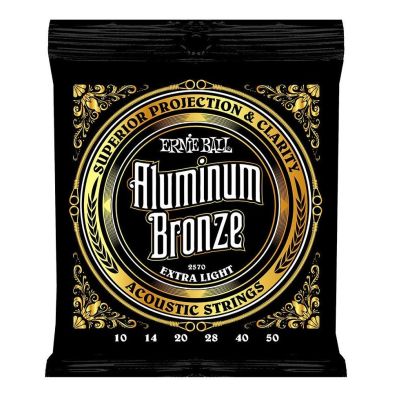 ERNIEBALL Juego de cuerdas Acústica Aluminum Bronze Extra Light 10-50