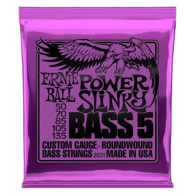ERNIEBALL Juego de cuerdas Bajo Power Slinky 50-135 - 5 Cuerdas