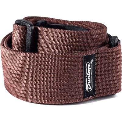 DUNLOP Correa Algodón y Piel Marrón Chocolate D27-01BR 2