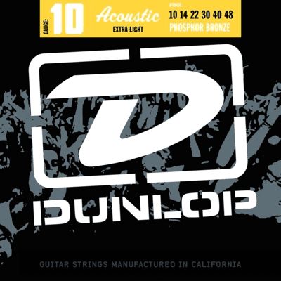 DUNLOP Juego de cuerdas Acústica Phosphor Bronze Extra Light 10-48 2