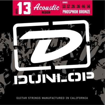 DUNLOP Juego de cuerdas Acústica Phosphor Bronze Medium 13-56 2