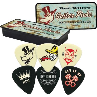 DUNLOP Caja de 6 púas Rev Willy - Medium 2