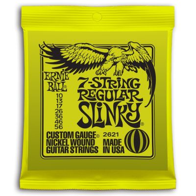ERNIEBALL Juego de cuerdas Eléctrica Regular Slinky 10-56 - 7 cuerdas 2