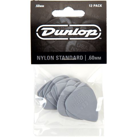 DUNLOP Pack de 12 Púas Nylon 0,60mm
