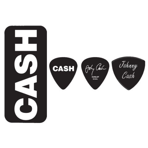 DUNLOP Caja de 6 púas Johnny Cash - Bold