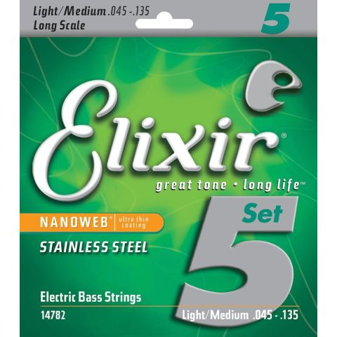 ELIXIR Juego de cuerdas Bajo Nanoweb...