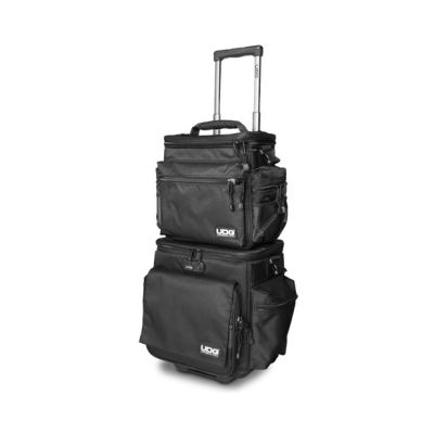 UDG ULTIMATE SLINGBAG TROLLEY SET DELUXE BLACK, ORANGE INSIDE