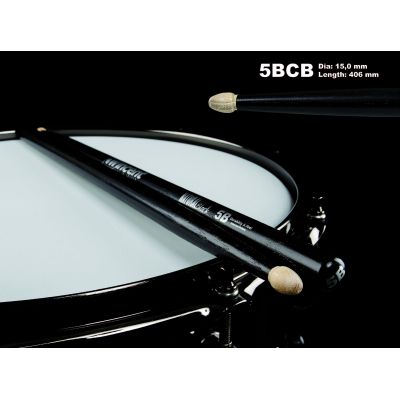 WINCENT STICKS 5BCB HICKORY-BLACK FINISH