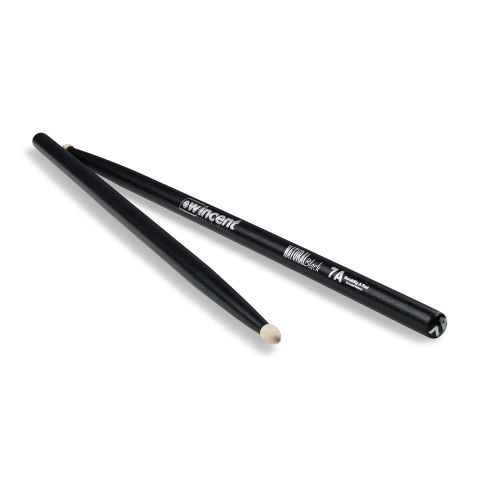 WINCENT STICKS 7ACB HICKORY-BLACK FINISH