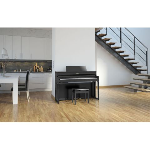Roland HP-704 PE Negro Pulido