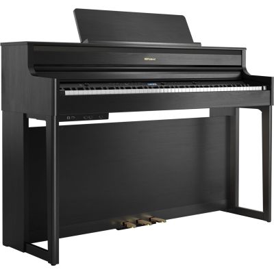 Pack Roland HP-704 CH Negro + Banqueta + Auricular 2