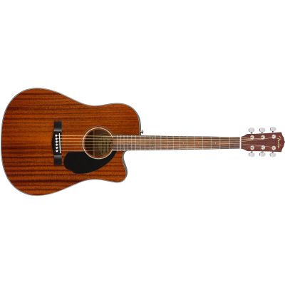 Fender CD-60SCE Dreadnought, Walnut Fingerboard, All-Mahogany