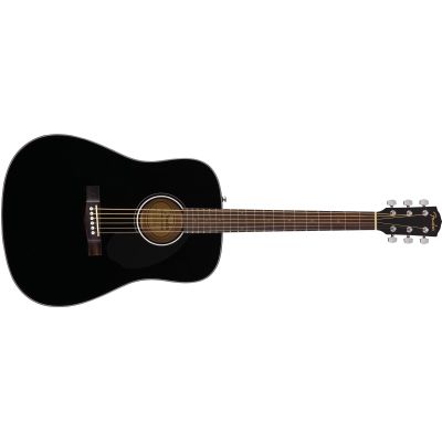 Fender CD-60S Dreadnought, Walnut Fingerboard, Black