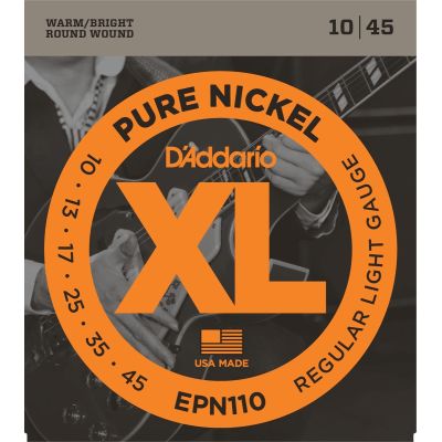 DADDARIO EPN110 - PURE NICKEL BLUES/JAZZ ROCK [10-45] JUEGO ELECTRICA
