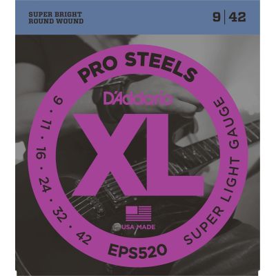 DADDARIO EPS520 PROSTEEL SUPER LIGHT [09-42] JUEGO ELECTRICA