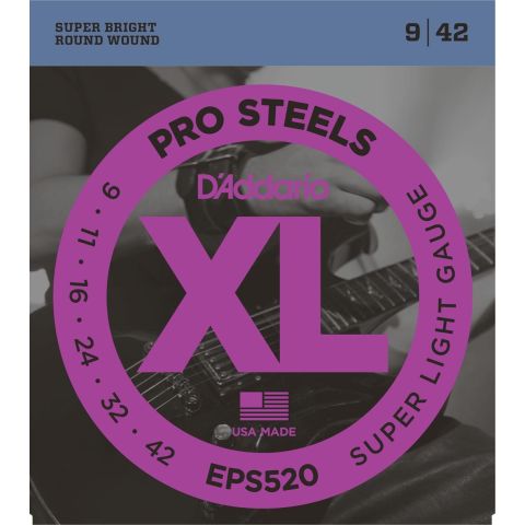 DADDARIO EPS520 PROSTEEL SUPER LIGHT...