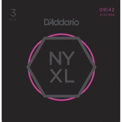 DADDARIO NYXL0942 SUPER LIGHT [09-42] PACK 3 JUEGOS JUEGO ELECTRICA