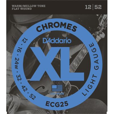 DADDARIO ECG25 - CHROMES LIGHT [12-52] JUEGO ELECTRICA