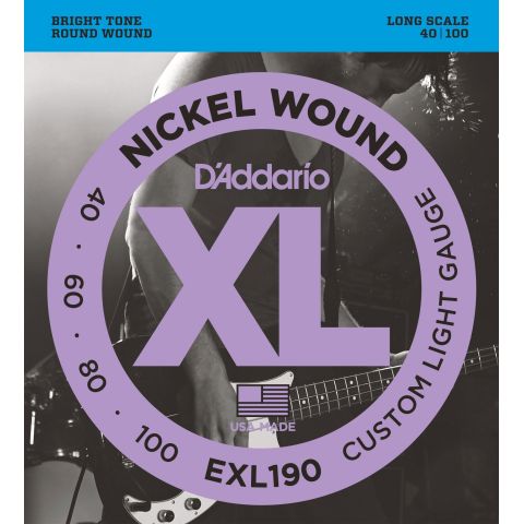 DADDARIO EXL190 CUSTOM LIGHT LONG...