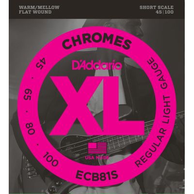 DADDARIO ECB81S CHROMES LIGHT SHORT SCALE [45-100] JUEGO BAJO