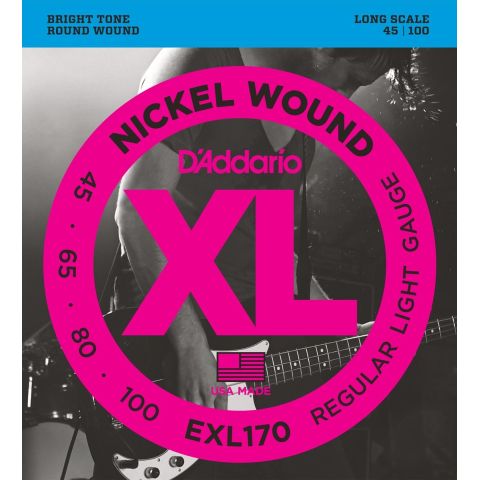 DADDARIO EXL170 NICKEL WOUND BASS,...