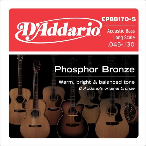 DADDARIO EPBB170-5 PHOSPHOR BRONZE...