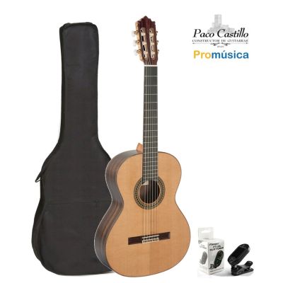 Pack Guitarra Clásica Paco Castillo 204 + Funda + Afinador