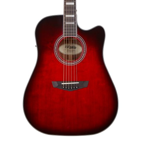 D'Angelico Premier Bowery Trans Black Cherry Burst