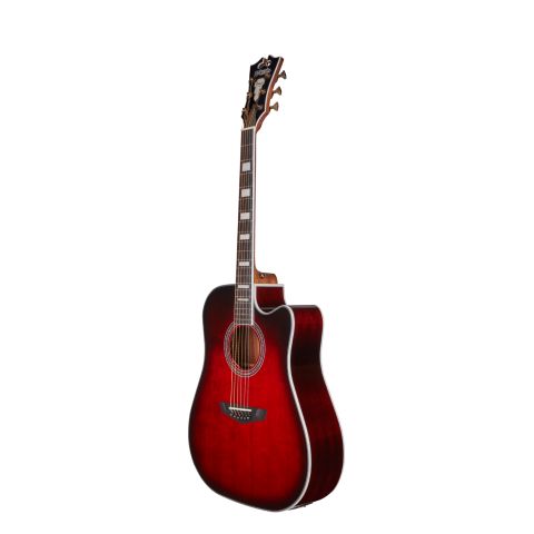 D'Angelico Premier Bowery Trans Black Cherry Burst