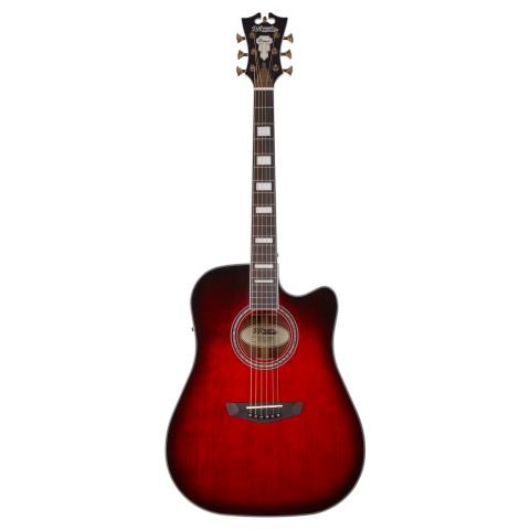 D'Angelico Premier Bowery Trans Black Cherry Burst