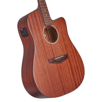 D'Angelico Premier Bowery LS Mahogany Satin previo