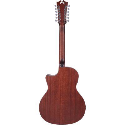 D'Angelico Premier Fulton LS Mahogany Satin 12 cuerdas trasera