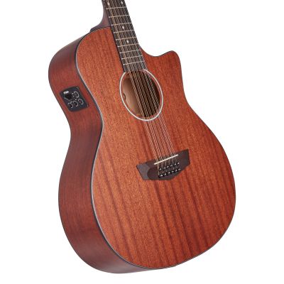 D'Angelico Premier Fulton LS Mahogany Satin 12 cuerdas previo
