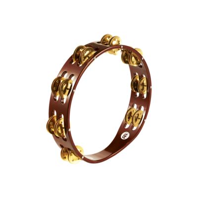 MEINL TA2B-AB PANDERETA 2 ROWS, BRASS JINGLES, AFRICAN BROWN
