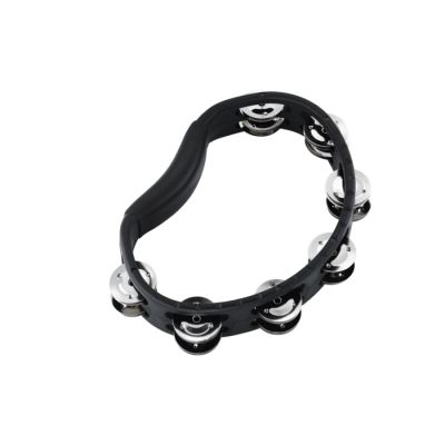 MEINL HTMT1BK PANDERETA Pandereta de mano 2 filas sonajas acero. Plastico. Negro.