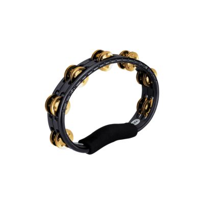 MEINL TMT1B-BK PANDERETA HAND HELD, BRASS JINGLES, BLACK