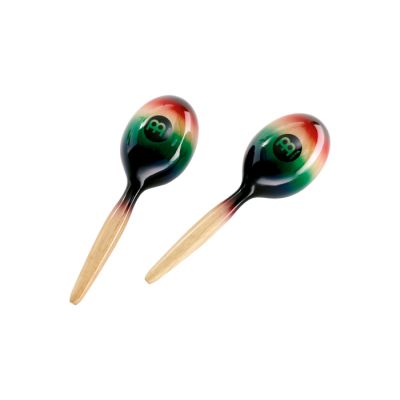 MEINL MWM1MC MARACAS WOOD, OVAL, MULTI COLOUR