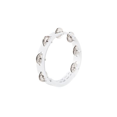 MEINL HTT8WH PANDERETA 1 row, tour tambourine, stainless steel jingles 8'