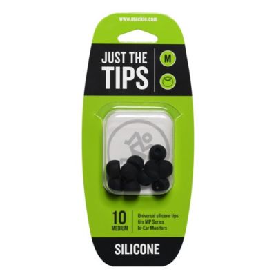 MACKIE MINI AURICULARES MP SERIES MEDIUM SILICONE BLACK TIPS KIT