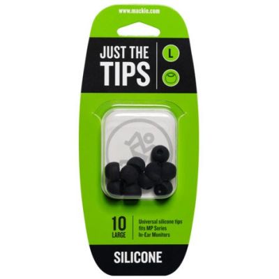 MACKIE MINI AURICULARES MP SERIES LARGE SILICONE BLACK TIPS KIT