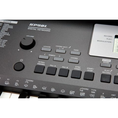 Kurzweil KP-90L teclas iluminadas con Sensibilidad