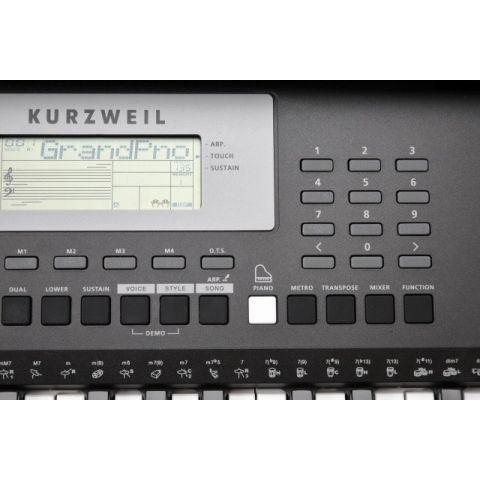 Kurzweil KP-90L teclas iluminadas con Sensibilidad