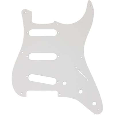Fender Pickguard, Stratocaster® S/S/S, 8-Hole Mount, White, 1-Ply